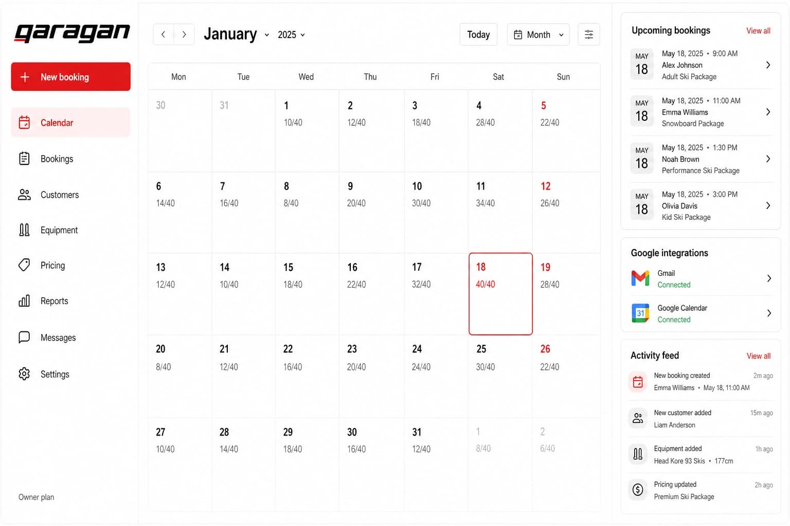 Agenda + e-mail